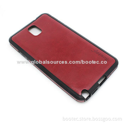 PU Leather Finishing Case for Samsung Galaxy Note 3, OEM/ODM Orders are Welcome
